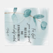 Bible verse  fleece blanket (Vorderseite (Horizontal))