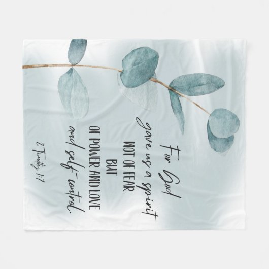 Bible verse  fleece blanket (Vorderseite (Horizontal))