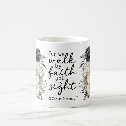 Bible Verse Floral Coffee Mug Kaffeetasse (Mittel)