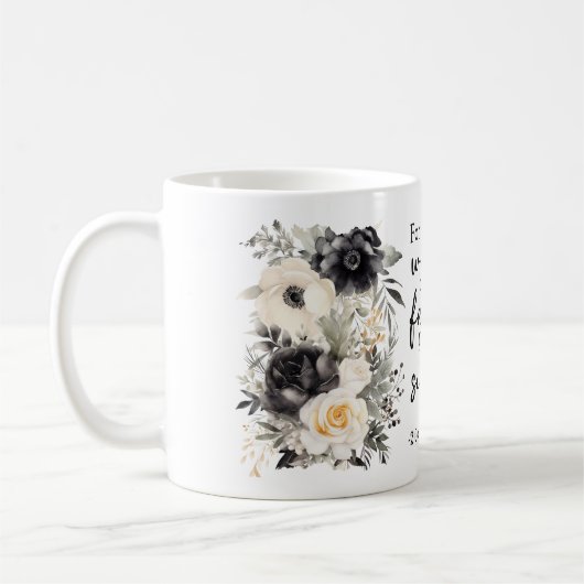 Bible Verse Floral Coffee Mug Kaffeetasse (Links)