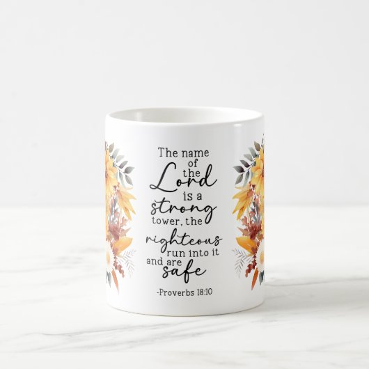 Bible Verse Floral Coffee Mug Kaffeetasse (Mittel)