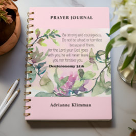 Bible Verse Floral Prayer Journal Notizblock