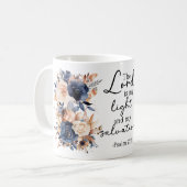 Bible Verse Floral Psalms Coffee Mug Kaffeetasse (Vorderseite Links)
