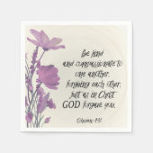 Bible verse Floral Serviette (Vorderseite)