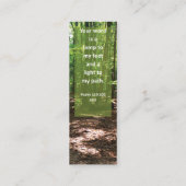 Bible Verse GOD's Wort führt mir Mini-Lesezeichen Mini Visitenkarte (Rückseite)