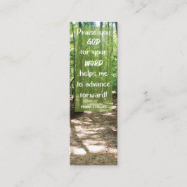 Bible Verse GOD's Wort führt mir Mini-Lesezeichen Mini Visitenkarte