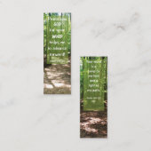 Bible Verse GOD's Wort führt mir Mini-Lesezeichen Mini Visitenkarte (Vorne/Hinten)