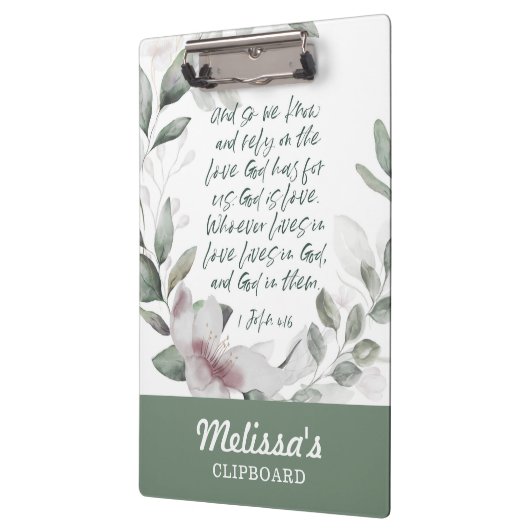 Bible Verse Greenery Klemmbrett (Links)