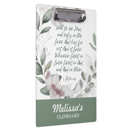 Bible Verse Greenery Klemmbrett (Rechts)