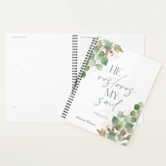 Bible Verse Greenery Planer (Anzeige)