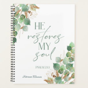 Bible Verse Greenery Planer