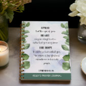 Bible Verse Greenery Prayer Journal Notizblock