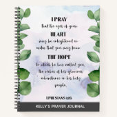 Bible Verse Greenery Prayer Journal Notizblock (Vorderseite)