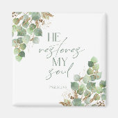 Bible Verse Greenery Psalm Magnet (Vorne)