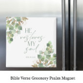 Bible Verse Greenery Psalm Magnet