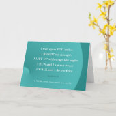 Bible Verse Healing Isaiah Walk Run Card Karte (Gelbe Blume)