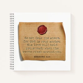 BIBLE VERSE - Hebrews 6:19 - Journal Notizblock