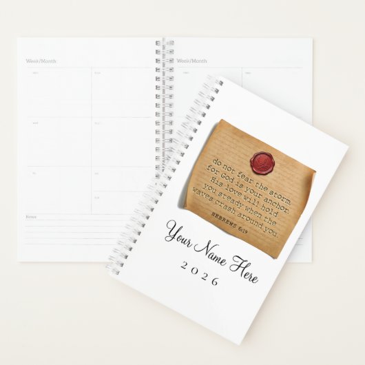 BIBLE VERSE - Hebrews 6:19 - Personalized Planner Planer (Anzeige)