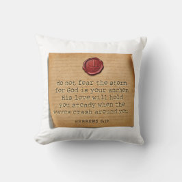 BIBLE VERSE - Hebrews 6:19 - Throw Pillow Kissen