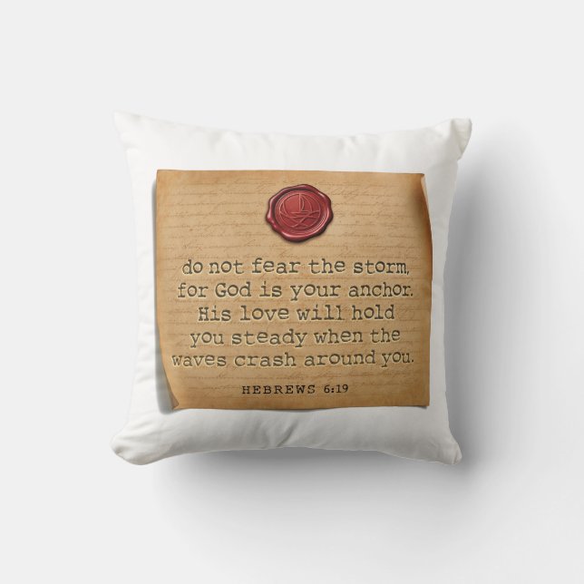 BIBLE VERSE - Hebrews 6:19 - Throw Pillow Kissen (Vorderseite)