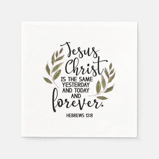 Bible verse Hebrews  Serviette (Vorderseite)