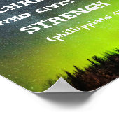 Bible Verse Inspiration Zitat-Skript Aurora Poster (Ecke)