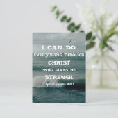 Bible Verse Inspiration Zitat-Skripte Postkarte (Stehend Vorderseite)