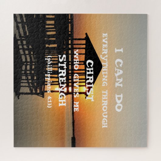 Bible Verse Inspiration Zitat-Skripte Puzzle (Horizontal)