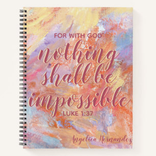 Bible Verse Inspirational Faith Spiral Notebook Notizblock