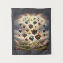 Bible Verse Inspired Tapestry Wandteppich