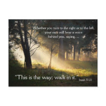 Bible Verse Isaiah 30:21 Dies ist die Art und Weis