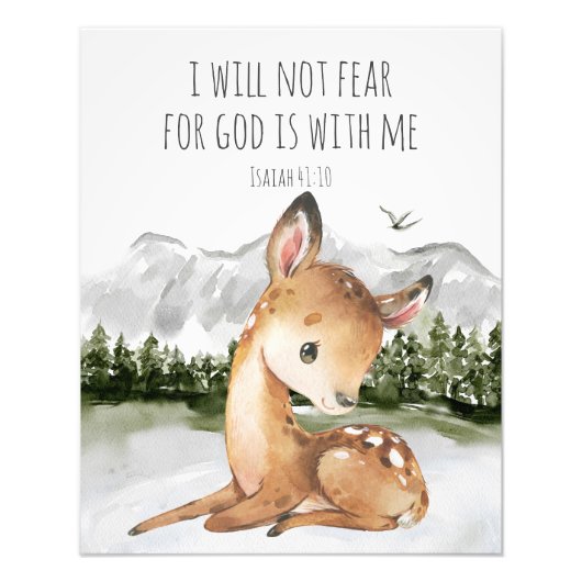 Bible Verse Isaiah 41:10 Fotodruck (Vorne)