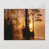 Bible Verse Job 33:14 Gott spricht Postkarte (Rückseite)