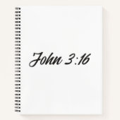 Bible Verse John 3:16 Notizblock (Vorderseite)