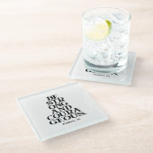 Bible verse Joshua Glasuntersetzer (Schrägansicht)