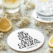 Bible verse Joshua Runder Pappuntersetzer