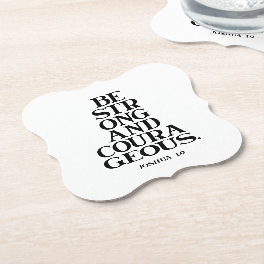 Bible verse Joshua Untersetzer (angewinkelt)