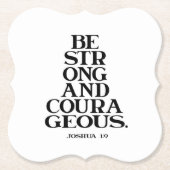 Bible verse Joshua  Untersetzer (Vorderseite)