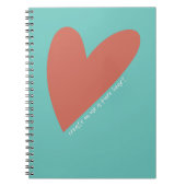 Bible Verse Journal, Christian Scripture Heart Notizblock (Vorderseite)