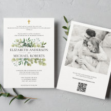 Bible Verse Katholische Hochzeit QR-Code Moderne