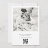 Bible Verse Katholische Hochzeit QR-Code Moderne Einladung (Rückseite)