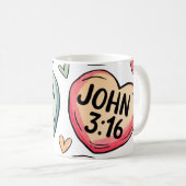 Bible Verse Keramik Tasse mit Bible Liebe Quotes (VorderseiteRechts)
