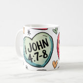 Bible Verse Keramik Tasse mit Bible Liebe Quotes (Vorderseite Links)