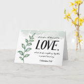 Bible Verse Liebe Colossians Card Karte (Gelbe Blume)