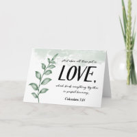 Bible Verse Liebe Colossians Card