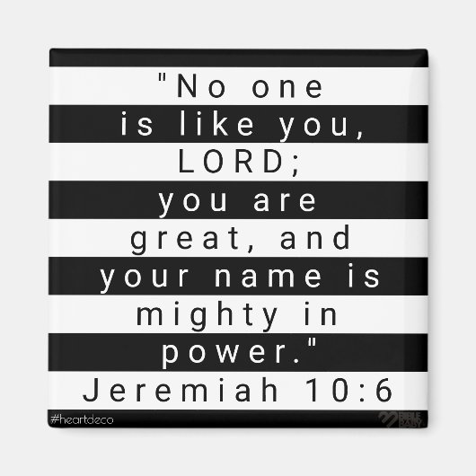 Bible Verse Magnet - Jeremiah (Vorne)
