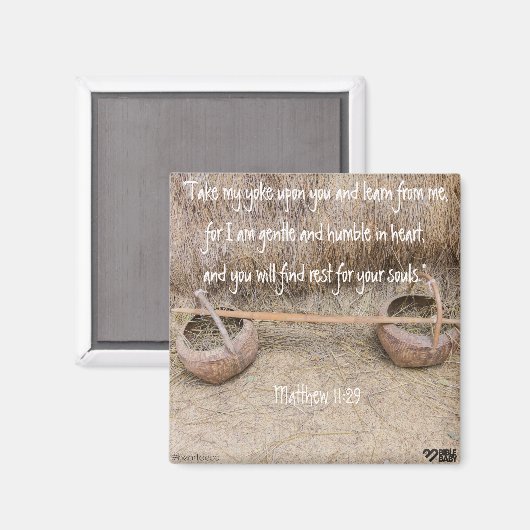 Bible Verse Magnet - Matthew (Vorderseite/Rückseite)