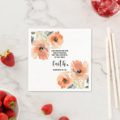 Bible verse Matthew Floral  Square  Serviette (Beispiel)