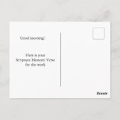 Bible Verse Memory Card Postkarte (Rückseite)