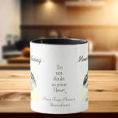 Bible Verse Mountain Moving Black Faith Mark 11 Tasse
